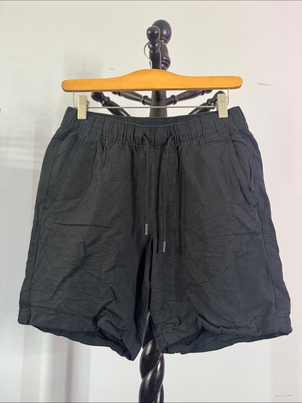 Abercrombie & Fitch Black Athletic Drawstring Shorts 32.T